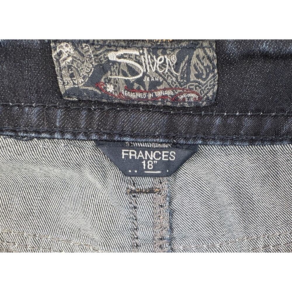 Silver Jeans Co Frances Dark Wash Denim Jeans Women’s Size 18 Inseam 35 - Picture 7 of 11